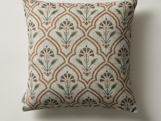 Μαξιλαροθήκη Διακοσμητική Yara 203 Olive-Beige Gofis Home 43X43 Βαμβάκι-Πολυέστερ