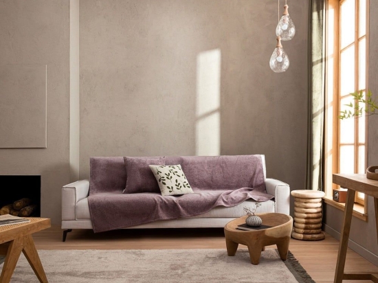 Ριχτάρι Nimbus 447/ 20 Purple Bean Gofis Home Πολυθρόνα 180x180cm Ακρυλικό-Πολυέστερ