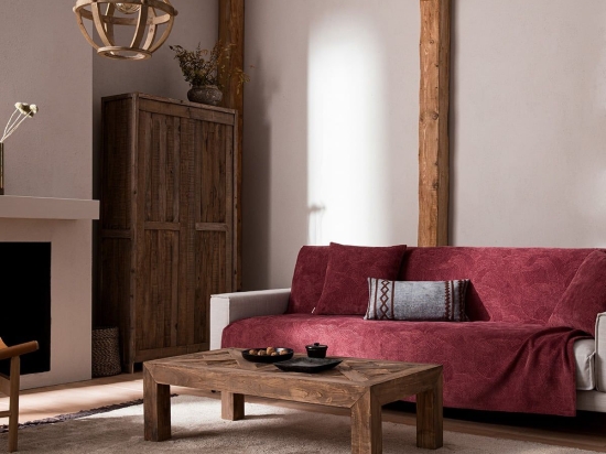 Ριχτάρι 447/02 Pomegranate Gofis Home Τετραθέσιο 180x350cm Ακρυλικό-Πολυέστερ