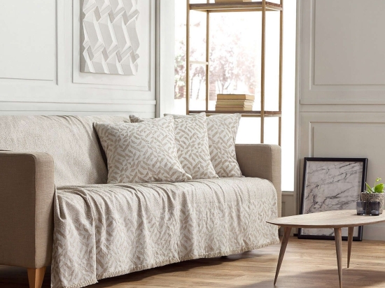 Ριχτάρι 658/05 Εκρού Gofis Home Τριθέσιο 180x310cm Βαμβάκι-Πολυέστερ