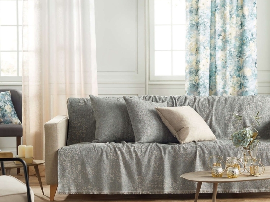 Ριχτάρι 948/11 Turquoise Gofis Home Πολυθρόνα 180x180cm Chenille-Πολυέστερ