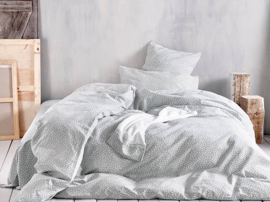Σεντόνια Παιδικά Symbol Cute (Σετ 3τμχ) Grey Ρυθμός Ημίδιπλο 160x260cm 100% Βαμβάκι