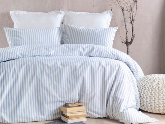 Σεντόνια Eloise (Σετ 4τμχ) Light Blue Ρυθμός Υπέρδιπλo 230x270cm 100% Βαμβάκι