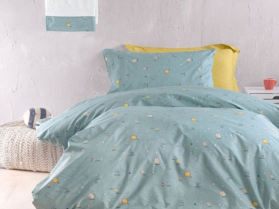 Σεντόνια Venus (Σετ 4τμχ) Green Ρυθμός Υπέρδιπλο 230x270cm 100% Βαμβάκι