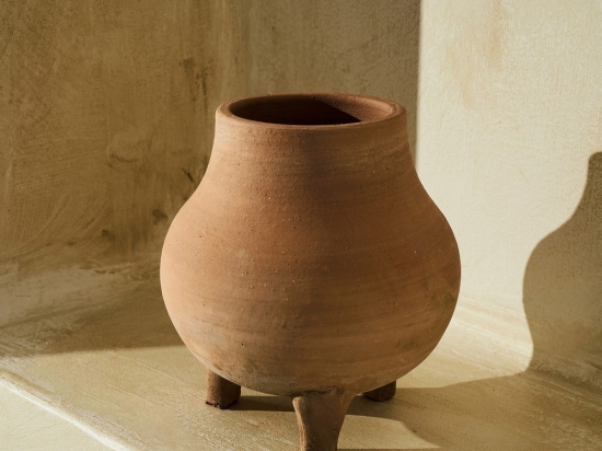 Βάζο Πήλινο Zohra 146 16x21cm Terra Gofis Home Πηλός