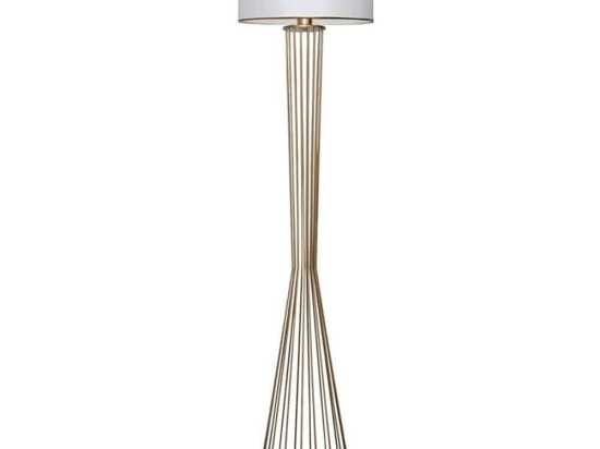 Φωτιστικό Δαπέδου PWL-1062 Φ38x155cm 1xE27 Gold-White