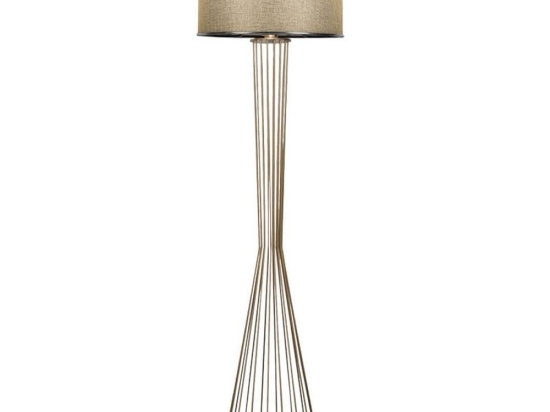 Φωτιστικό Δαπέδου PWL-1062 Ε27 Φ38x155cm Gold-Beige