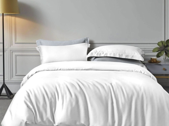 Παπλωματοθήκη Bamboo (Σετ 3τμχ) White Ρυθμός Υπέρδιπλo 240x260cm Bamboo