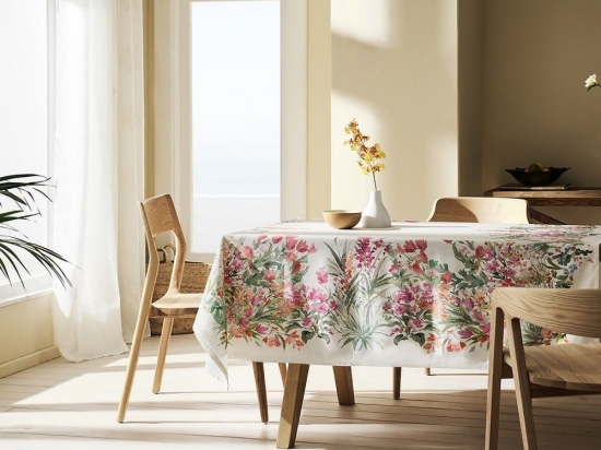 Τραπεζομάντηλο Everlee 422 Multi Gofis Home 145X145 Βαμβάκι-Πολυέστερ
