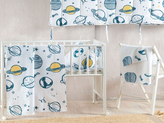 Πάπλωμα Βρεφικό Saturn White Ρυθμός 110x150cm 100% Βαμβάκι