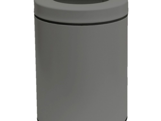 Κάδος Απορριμμάτων 5Lt 2128-163 21x28cm Matte Grey Pam&Co Ανοξείδωτο Ατσάλι