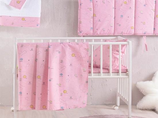 Πάντα Κούνιας Venus Pink Ρυθμός 43x200cm 100% Βαμβάκι