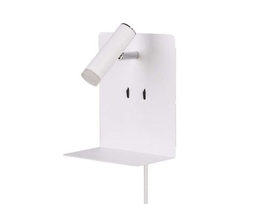 Φωτιστικό Τοίχου-Απλίκα Led Element 2x120Lm, 1x240Lm 16x20cm White Mat 222570231 Trio Lighting Μέταλλο