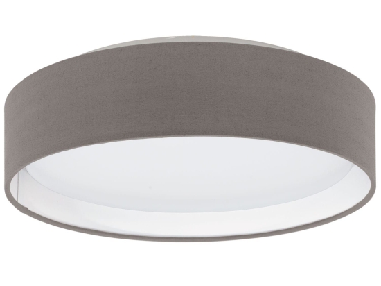 Φωτιστικό Οροφής Led Pasteri 31593 Anthracite-Brown Eglo Μέταλλο,Ύφασμα