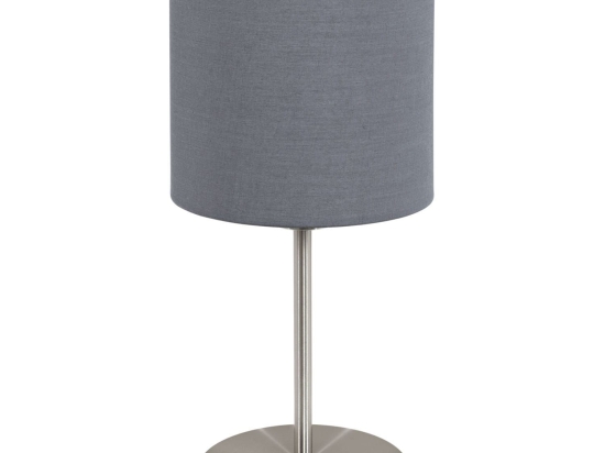 Φωτιστικό Επιτραπέζιο Pasteri 31596 Grey Eglo Μέταλλο,Ύφασμα