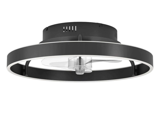 Ανεμιστήρας Οροφής Με Φως Marinella 35098 Φ50x14,5cm Led Black-White Eglo Διάμετρος 50cm