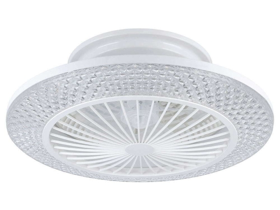 Ανεμιστήρας Οροφής Με Φως Malinska 35145 Φ55x20cm Led White Eglo Διάμετρος 55 cm