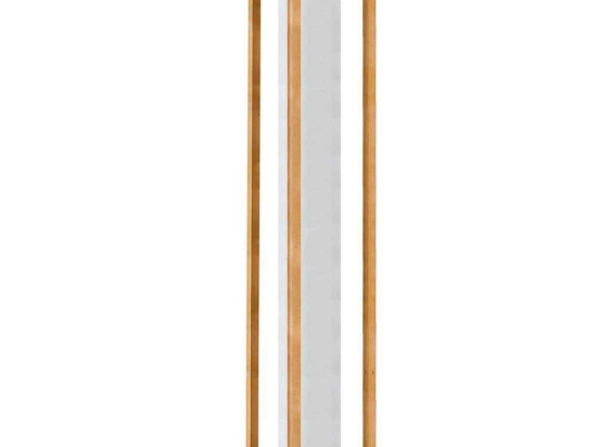 Φωτιστικό Δαπέδου Granados 390103 20x20x140cm 4xE27 25W Brown-White Eglo Ατσάλι,Ύφασμα,Ξύλο