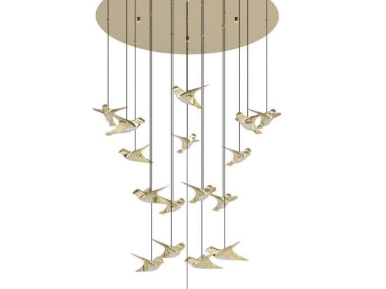 Φωτιστικό Οροφής - Πλαφονιέρα Paratebueno 2 390398 17xLed Dim 78x220cm Gold Eglo