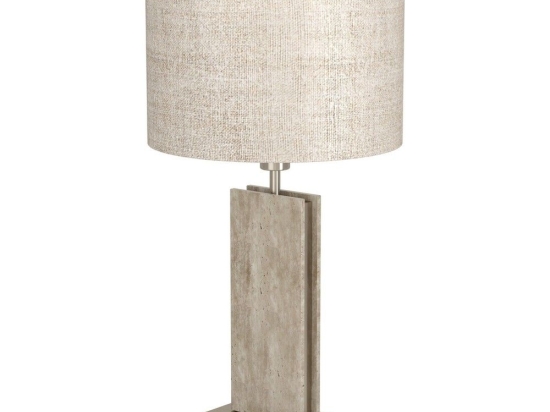 Φωτιστικό Επιτραπέζιο Belesar 390408 Ε27 38x67cm Stone-Linen Eglo
