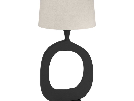 Φωτιστικό Επιτραπέζιο Diezma 390424 Ε27 45x88cm Black-Linen Eglo