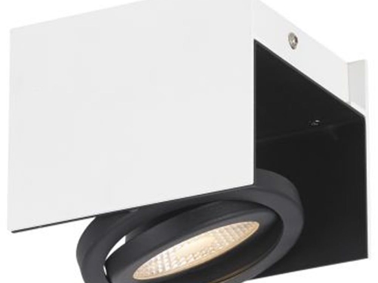 Φωτιστικό Οροφής-Σποτ 39315 Vidago Led/1 White-Black Eglo Μέταλλο,Αλουμίνιο