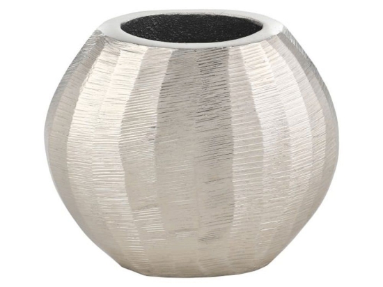 Βάζο Abucay 421042 11x5,5x9,5cm Silver Eglo Αλουμίνιο
