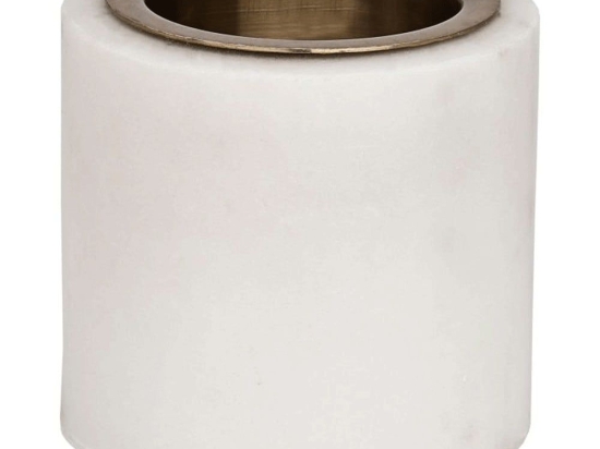 Κηροπήγιο Ρεσώ Rouyin 422032 6x6cm White-Gold Eglo