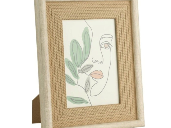 Κάδρο Πρόσωπο Renabie 423002 22x27cm White Eglo Κάθετοι Ξύλο,Γυαλί