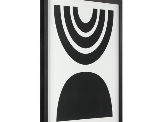 Κάδρο Ημικύκλια Roberval 423045 42,5x52,5cm Black Eglo Κάθετοι