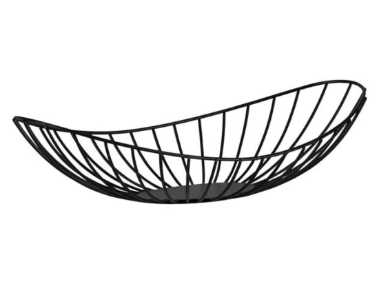 Φρουτιέρα Οβάλ Ueda 427179 40x19x9cm Black Eglo Ατσάλι