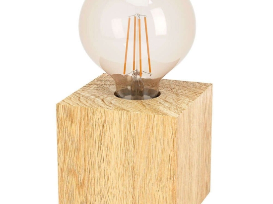 Φωτιστικό Επιτραπέζιο Prestwick 2 43733 9,5x9,5x9,5cm 1xE27 40W Brown Eglo Ξύλο