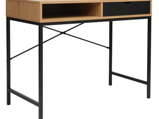 Γραφείο Εργασίας - Κονσόλα Taco 225-000002 95x48x76cm Natural-Black