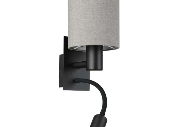 Φωτιστικό Τοίχου - Απλίκα Pasteri 900701 15x19,5x38cm E27 IP20 Grey-Black Eglo