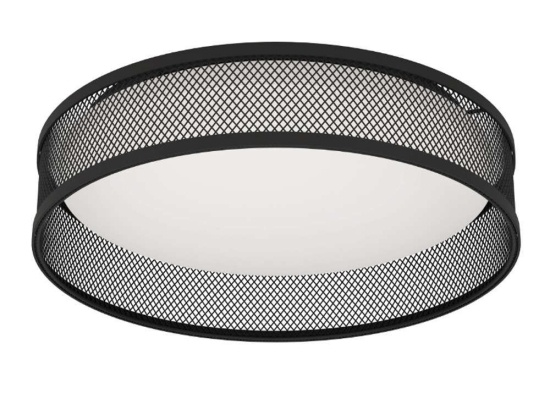 Φωτιστικό Οροφής - Πλαφονιέρα Luppineria 900795 38,5x9,5cm Led 3000K IP20 Black Eglo