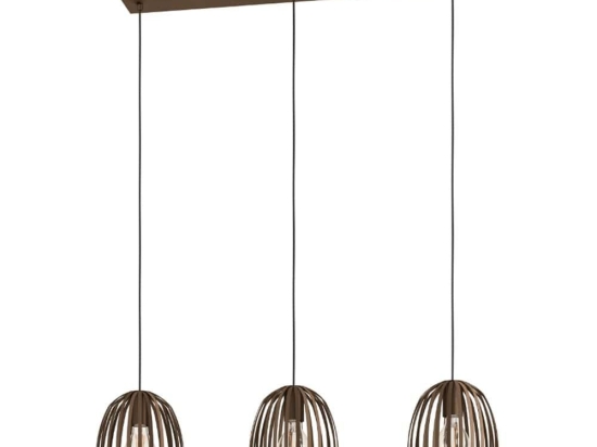 Φωτιστικό Οροφής - Ράγα Espinal 901098 90x19,5x110cm 3xE27 Bronze Eglo