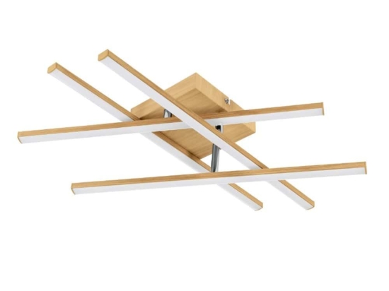 Φωτιστικό Οροφής - Πλαφονιέρα Lasana 4 901104 51x51x10,5cm Led Natural Eglo