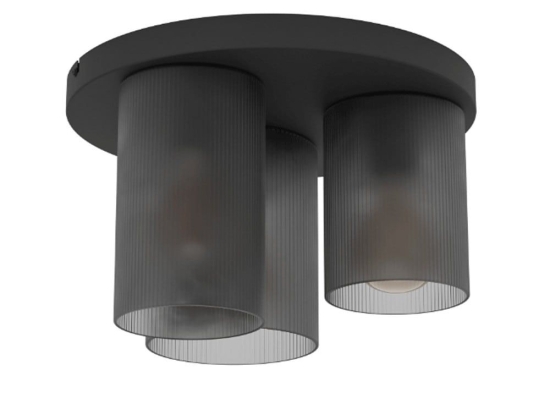 Φωτιστικό Οροφής Colomera 901161 35x24cm 3xE27 Black-Smoke Eglo
