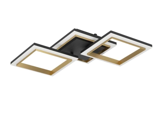 Φωτιστικό Οροφής - Πλαφονιέρα Calliera 901222 59,5x31x9cm Led Black-Gold Eglo