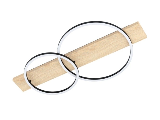Φωτιστικό Οροφής - Πλαφονιέρα Boyal 901716 78x40x9cm Led Natural-Black Eglo