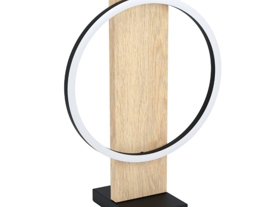 Φωτιστικό Επιτραπέζιο Boyal 901718 30x15x42,5cm Led Natural-Black Eglo