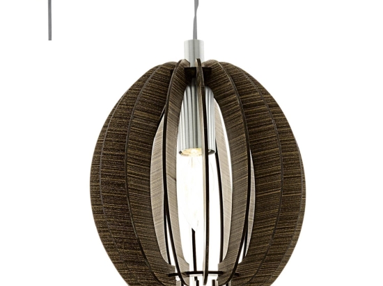 Φωτιστικό Οροφής Cossano 94639 Brown Eglo Μέταλλο,Ξύλο