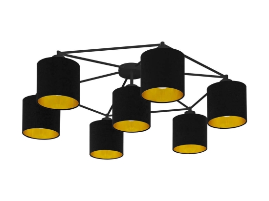 Φωτιστικό Οροφής - Πλαφονιέρα 97895 Black - Gold Staiti Eglo Μέταλλο