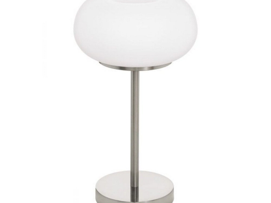 Φωτιστικό Επιτραπέζιο Led Optica-C 98658 Ble-Rgb/Cct 2700-6500K White Eglo Μέταλλο,Γυαλί