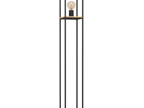 Φωτιστικό Δαπέδου Libertad 99798 18x18x128,5cm 1xE27 Black-Natural Eglo