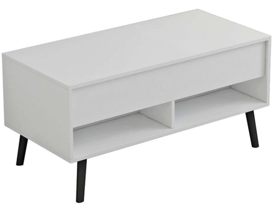 Τραπέζι Σαλονιού Skyfi 230-000022 100x60x45cm White-Black