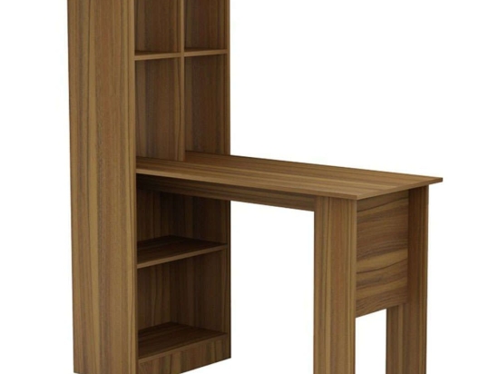 Γραφείο Με Βιβλιοθήκη Acumen 230-000026 120x50x150cm Walnut