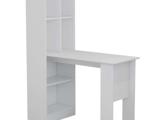 Γραφείο Με Βιβλιοθήκη Acumen 230-000027 120x50x150cm White