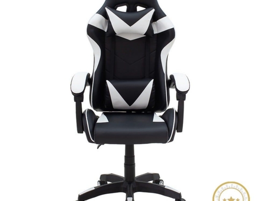 Καρέκλα Γραφείου Gaming Leoni 232-000005 62x56x129/139cm Black-White