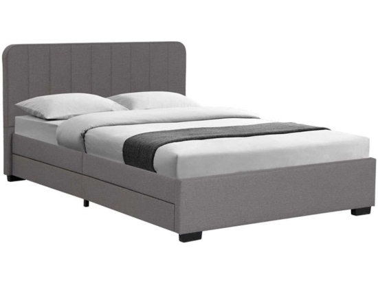 Κρεβάτι Veloty (Για Στρώμα 150x200cm) 234-000014 212,5x170x92cm Anthracite Διπλό